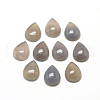 Natural Grey Agate Cabochons G-R417-10x14-09-1