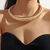 Chunky Alloy Snake Chain Choker Necklaces for Women FS-WG830F0-01-3