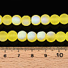 Frosted Transparent Glass Beads Strands GLAA-T032-T8mm-MBB12-4