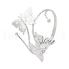 Butterfly Alloy Arm Cuff Bangles for Girl Women AJEW-A063-01H-P-4