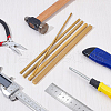 BENECREAT 5Pcs 5 Style Brass Craft Sticks KK-BC0007-93-5