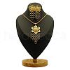 Flower Alloy Pendant Necklaces & Stud Earrings Sets FS-WG618C7-01-5