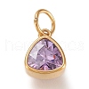 Vacuum Plating 304 Stainless Steel Cubic Zirconia Pendant ZIRC-P080-A-3