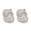 304 Stainless Steel Vortex Spiral Stud Earrings EJEW-C148-01P-4