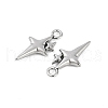 316 Surgical Stainless Steel Pendants STAS-G349-35AS-2
