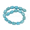 Synthetic Howlite Bead Strands G-P228-14A-15x20mm-01-5