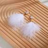 Feather Dangle Earrings PW-WGF7BCA-02-1