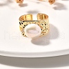 Mother's Day Jewellery Natural Pearl Finger Rings RJEW-P113-21G-2