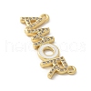 Brass Micro Pave Cubic Zirconia Pendants KK-P294-30G-01-2
