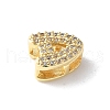 26Pcs 26 Styles Brass Micro Pave Clear Cubic Zirconia Initial Multi-strand Links KK-S520-01G-24-3