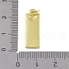 Brass Micro Pave Clear Cubic Zirconia Pendants KK-P266-06G-O-3