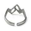 304 Stainless Steel Open Cuff Ring RJEW-L110-009P-3