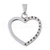 304 Stainless Steel Pendants STAS-S162-23P-1