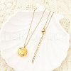 304 Stainless Steel Clear Cubic Zirconia Constellation Pendant Necklaces NJEW-R021-02G-07-2