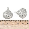 Brass with Clear Cubic Zirconia Pendants KK-G532-22P-3