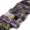 Natural Amethyst and Prehnite Beads Strands G-S386-D17-2