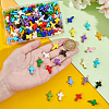 150Pcs 15 Colors Opaque Acrylic Pendants PALLOY-UN00013-2