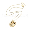 Brass Micro Pave Cubic Zirconia Letter Pendant Necklaces KK-Z069-01G-U-2