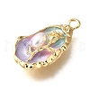 Alloy Enamel Pendants ENAM-K076-08G-3