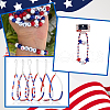 SOFPLATE Independence Day Themed Opaque Acrylic Beads MACR-SP0001-31A-6