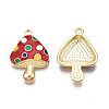 Autumn Theme Rack Plating Alloy Enamel Pendants ENAM-N055-056B-3