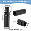 Unicraftale 6Pcs 2 Colors Outdoor Portable Aluminium Alloy Small Multi-use Box KEYC-UN0002-25-3