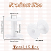 SUNNYCLUE 15Pcs Plastic Empty Spools for Wire TOOL-SC0001-56-2
