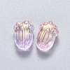 Transparent Spray Painted Glass Beads GLAA-S190-004A-03-2