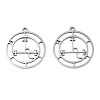 Non-Tarnish 201 Stainless Steel Sigil of Lilith Pendants STAS-S120-001-2