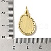Brass Micro Pave Cubic Zirconia Pendants KK-K354-02G-G-3