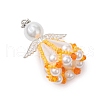 Beaded Angel Charms PALLOY-MZ00435-01-3