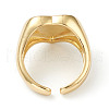 Brass Enamel Cuff Rings RJEW-H546-04-4