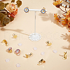 Beebeecraft 40Pcs 2 Styles Brass Rack Plating Clip-on Earrings Findings FIND-BBC0015-83-4