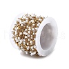 Handmade 304 Stainless Steel Beaded Chains CHS-L031-07G-02-3