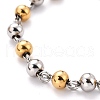 304 Stainless Steel Charm Bracelets STAS-B021-16GP-4
