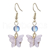 5 Pairs 304 Stainless Steel Butterfly Dangle Earrings EJEW-JE06433-4