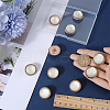 Gorgecraft 12Pcs ABS Plastic Shank Buttons BUTT-GF0003-47B-3
