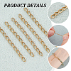 Unicraftale 120Pcs 304 Stainless Steel Curb Chains Extender STAS-UN0059-36G-5