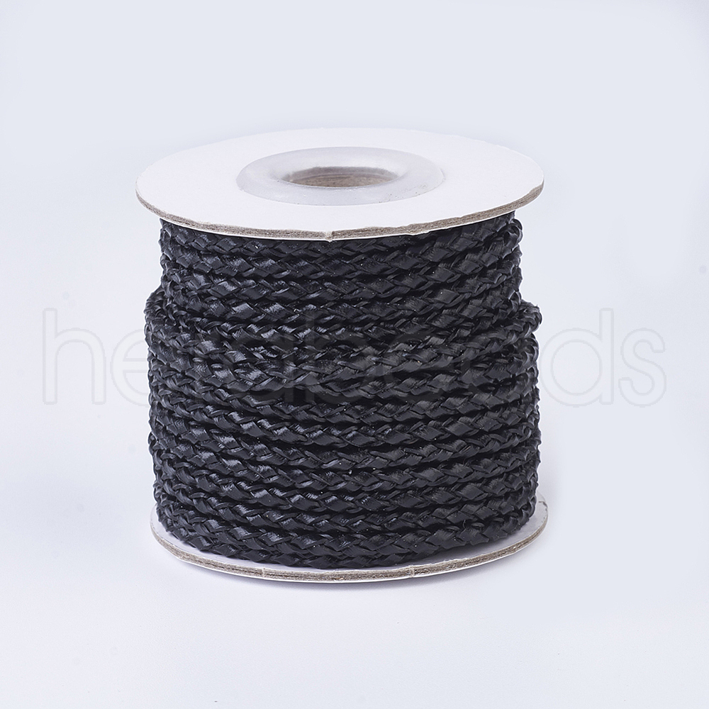 Wholesale 1 Roll Braided Leather Cords for Handcrafted Bracelets Necklaces
