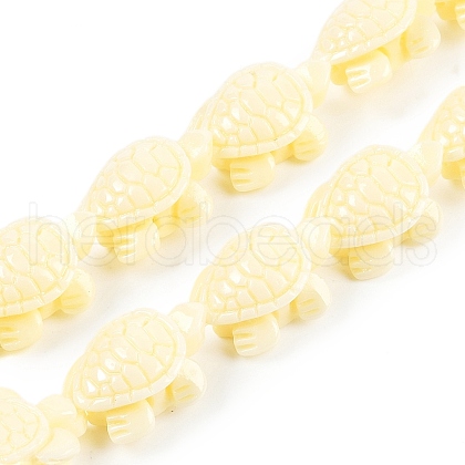 Synthetic Coral Carved Beads Strands CORA-L020-A-14-1