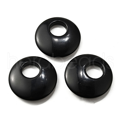 Natural Obsidian Pendants G-F708-05L-1