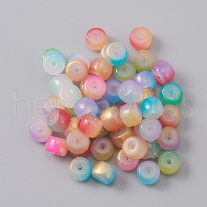 Handmade Gold Sand Lampwork Beads FOIL-CJC0002-08-1