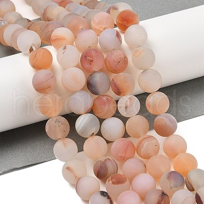 Natural Red Agate Beads Strands G-A248-A03-01-1