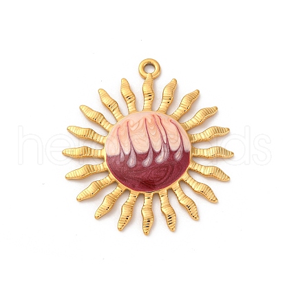 304 Stainless Steel Enamel Pendants STAS-D362-04G-02A-1