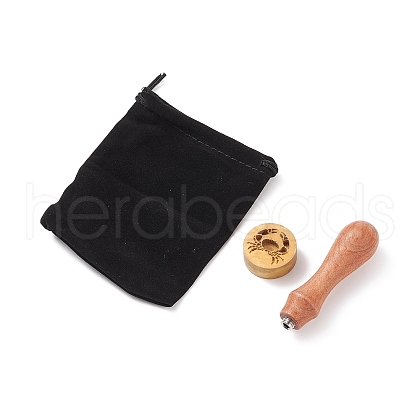 (Defective Closeout Sale: Rusty Stamp) 1Pc Brass Stamp Head DIY-XCP0002-18-1