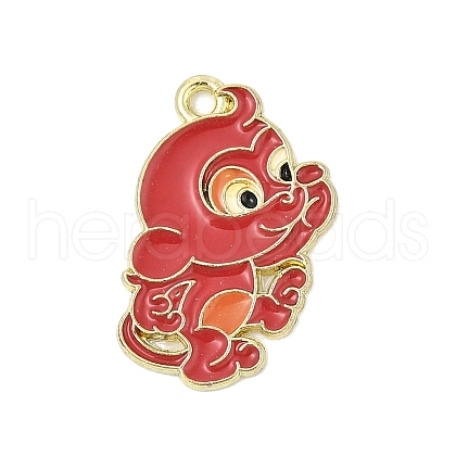 Alloy Enamel Pendants ENAM-D301-01G-09-1