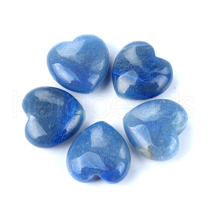 Mother's Day Gifts Dyed & Heated Natural Blue Aventurine Healing Stones PW-WGA91AE-01-1