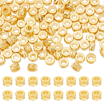 BENECREAT 150Pcs Brass Bead KK-BC0013-53A-1