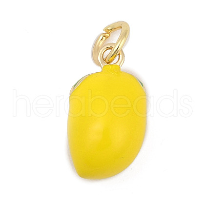 Brass with Enamel Charms KK-Q096-16A-G-1
