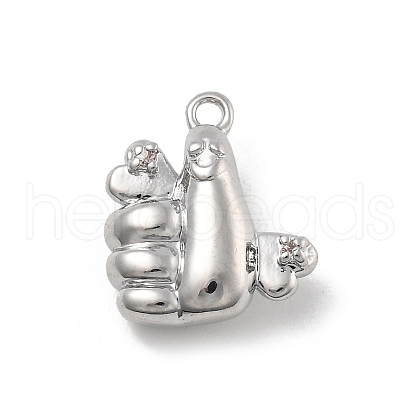 Brass Micro Pave Cubic Zirconia Pendants KK-D283-20P-1